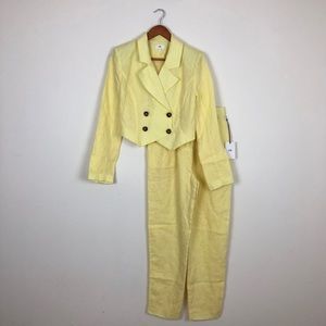 LPA Butter Yellow Pant Suit SET